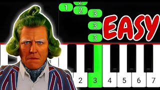 Oompa Loompa  EASY Piano Tutorial  Free Sheet Music [upl. by Itsrejk624]