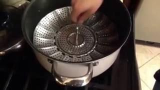 How to use a steaming basket [upl. by Chimene]