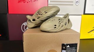 Unboxing The Yeezy Foam Runner “Stone Salt” [upl. by Rramel]