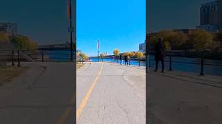 Lachine Canal bike ride adventure in Montreal shorts viralvideo [upl. by Vidovic]