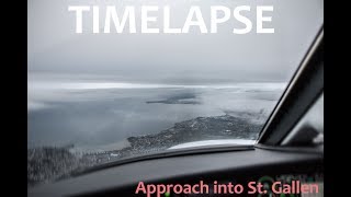 TIMELAPSE Approach into St GallenAltenrhein [upl. by Aifas]