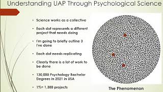 Dr Daniel Stubbings  Current and Future Directions in UAP Psychological Research [upl. by Bikales585]