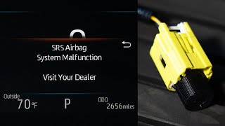 Resolve Airbag Error After Removing Seats from Sienna or other Toyotas [upl. by Hna700]