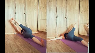 Yoga Routine Reclining Handtobigtoe Pose Supta padangusthasana [upl. by Lodi597]