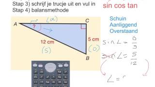 H3  M4  Hoeken en zijden berekenen met Goniometrie [upl. by Aneela487]