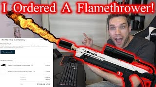 I Ordered Elon Musks Flamethrower From the Boring Company [upl. by Kliment]