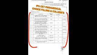 Revised schedule for ipu cet paramedical choice filling amp colleges update  baslp mlt bpo bpt [upl. by Idonna901]