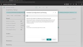 Business Central short video Quickly schedule jobs to adjust and reconcile inventory cost [upl. by Latton]