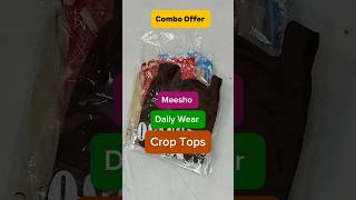 Meesho Crop tops combo offer neelamsharmabeauty meesho meeshohaul croptop clothing haul tops [upl. by Goldner]