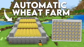 Auto Wheat Farm in Minecraft Bedrock 121 MCPEXboxPS4Nintendo SwitchWindows10 [upl. by Hairu]