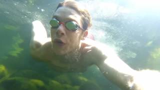 Tour of Mulligan Falls swimming hole Hinchinbrook Island [upl. by Ertemed]