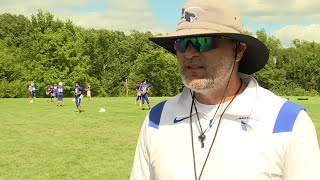 OZone Marshfield football coach Cody Bull discusses upcoming season [upl. by Figone237]