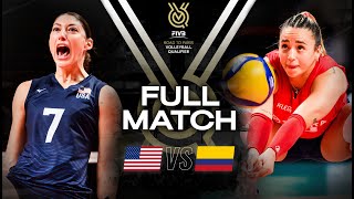 🇺🇸 USA vs 🇨🇴 COL  Paris 2024 Olympic Qualification Tournament  Full Match  Volleyball [upl. by Humphrey9]