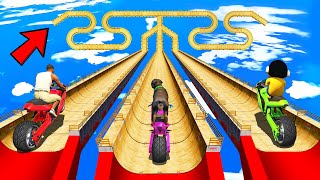 SSSHINCHAN AND FRANKLIN TRIED IMPOSSIBLE TRIPLE LOOP MEGA RAMP JUMP CHALLENGE BY CARS BIKES IN GTA 5 [upl. by Uta201]