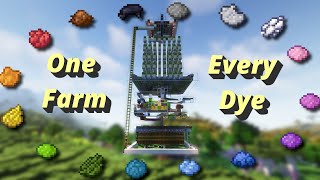 Every Minecraft Dye in One Farm Java 120 [upl. by Aniluj]