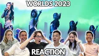 NEWJEANS amp HEARTSTEEL Worlds 2023 Finals Opening Ceremony LIVE REACTION [upl. by Asilrahc]