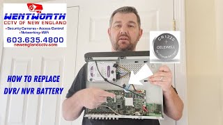 How to Replace CCTV DVR or NVR Battery and Correct Time Stamp Problems [upl. by Helve]