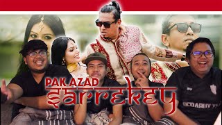 Pak Azad  Sarrekey Official Music Video REACTION  Serabut React [upl. by Pentha457]