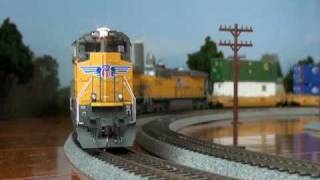 HOscale Athearn Genesis SD70ACes and Intermountain GEVOs in my home Ver1 [upl. by Fifi]