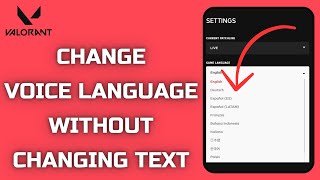 How to Change Voice Language amp Keep Your Text Normal in Valorant 2024 [upl. by Hetti]