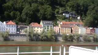 TUI Allegra auf Deck in Passau Hafen Flusskreuzfahrtschiff TUI Allegra  TUI FlussGenuss [upl. by Osicran]