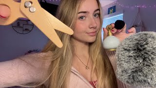 ASMR Fast Wooden Haircut and Makeup Salon Roleplay✂️💄 [upl. by Enomor812]