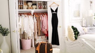 Closet Decorating Ideas Organizing A Small Closet Makeover DIY Wardrobe Decorating Ideas Tour [upl. by Nivonod7]