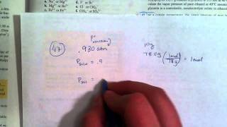 Finding Molar Mass from Vapor Pressure Z1147 [upl. by Goodden]