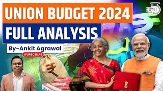 Union Budget 202425  Budget 2024 Highlights in Hindi  Complete Analysis  UPSC Economy  StudyIQ [upl. by John529]