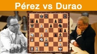 Pérez vs Durao  Eine wilde Partie Schach Beverwijk 1961 [upl. by Ybloc873]