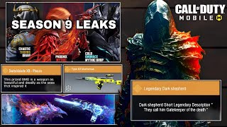 Season 9 Leaks  New Marksman Legendary  Dark Shepherd Lobby Intro  New Mx9 Prized Legendary Codm [upl. by Esadnac]