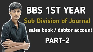 Sales Book and Debtors account  Sub Division of Journal  part2 Accounting Process [upl. by Christoforo]