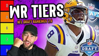 2024 NFL Draft WR Rankings Tier List 20 [upl. by Nerad]