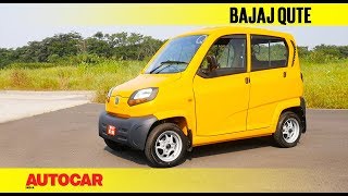 Bajaj Qute  First Drive Review  Autocar India [upl. by Jackelyn]