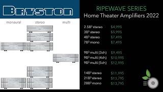 Bryston Amplifiers 2022  25B3 3B3 4B3 7B3 mono 9B3 multi 14B3 21B3 tri mono 28B3 mono [upl. by Natsyrk]