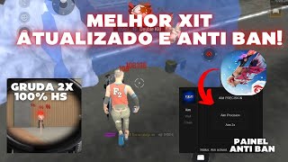 XIT PARA IOS E ANDROID QUE GRUDA 2X 100 ANTI BAN🎊✨ ATUALIZAÇÃO DE ANO NOVO FREE FIRE [upl. by Ynnatirb]