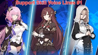 Flame Chasers support skill voice lines Part 1  Honkai Impact 3rd [upl. by Bickart]