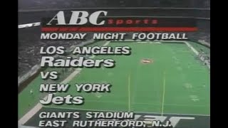 1989 Week 5 MNF  Raiders vs Jets [upl. by Artinak]