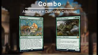 EDH COMBO Abundance  Cultivator Colossus [upl. by Annait]