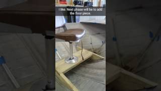 Adding a pedestal seat in a small boat [upl. by Airreis]