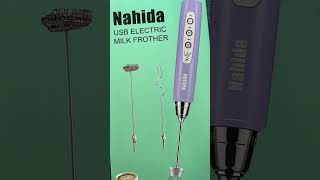 Nahida Handheld Milk frother [upl. by Yelknirb]