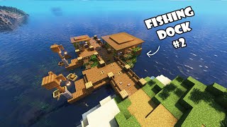 minecraft  how to build simple fishing dock 2 [upl. by Jeanie]