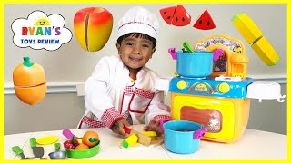 TOY CUTTING VELCRO FRUITS AND VEGETABLES [upl. by Sonny]