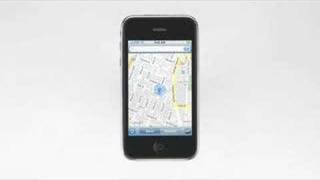 iPhone 3G Google Maps with GPS See it in action [upl. by Ekud]