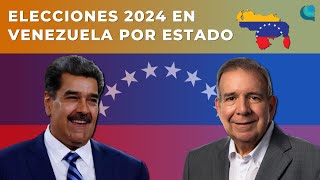 Las ELECCIONES Presidenciales de VENEZUELA 2024 en TODOS Los Estados [upl. by Eeral298]