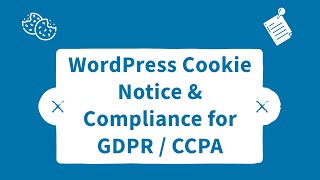 WordPress plugin for Cookie Notice amp Compliance for GDPR  CCPA [upl. by Xonel]