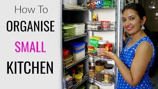 How To Organise SMALL Kitchen  Kitchen Tour  CookWithNisha [upl. by Briant]