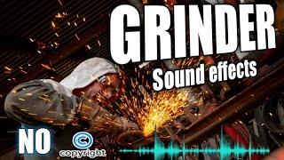 Metal Cutting Sounds  Angle Grinder Noises  CopyrightFree Angle Grinder Sound Effect [upl. by Lleral524]