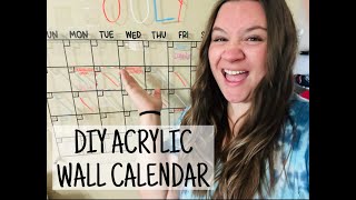 DIY Acrylic Wall Calendar [upl. by Meehyr708]