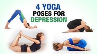 4 Yoga Poses for Depression  Shika Chandok  FitVit [upl. by Levi]